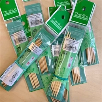 ChiaoGoo Strømpepinde 13 cm bambus natural 5,0 mm